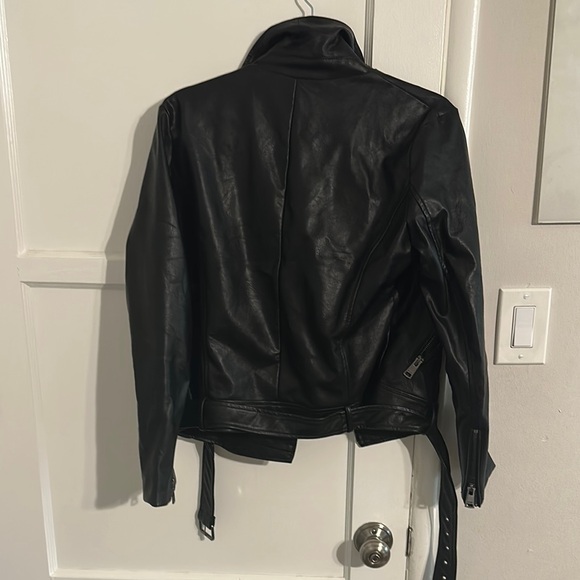 Elodie Black Faux Leather Jacket - Picture 4 of 4